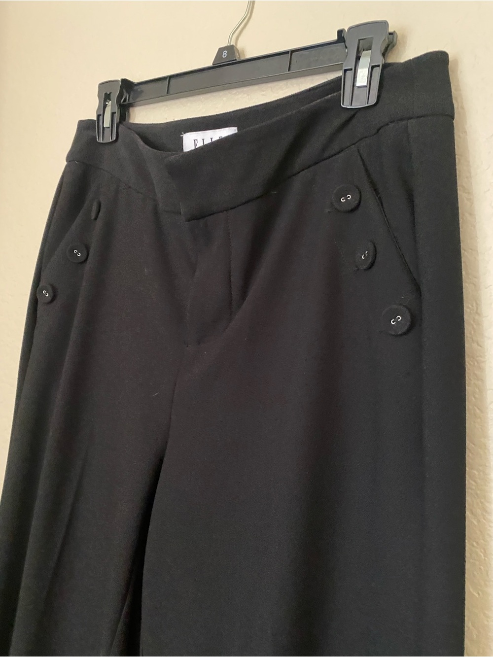 Y2K NWOT Women's Button-Accent pants wide leg minimalist nautical career